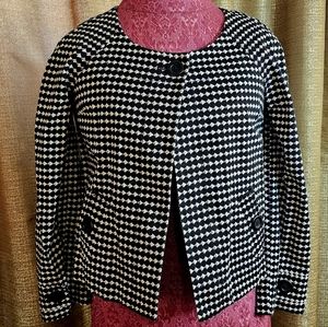 Ann Taylor LOFT black & white jacket XXSP